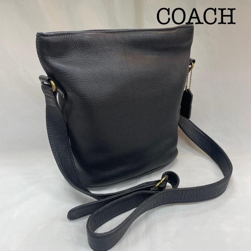 Vintage COACH 4907 Black Leather Bucket Shoulder Bag USA Made 9270