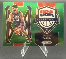2021-22 Panini Prizm Jayson Tatum #1 Green USA Basketball Boston Celtics