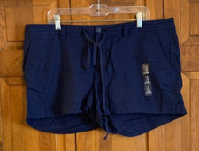 Women's NEW GAP 4-Pocket Blue Shorts Size 18