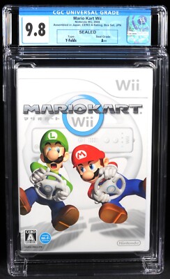 CGC 9.8 A++ Mario Kart Wii Japanese 2008 Sealed Graded Wii