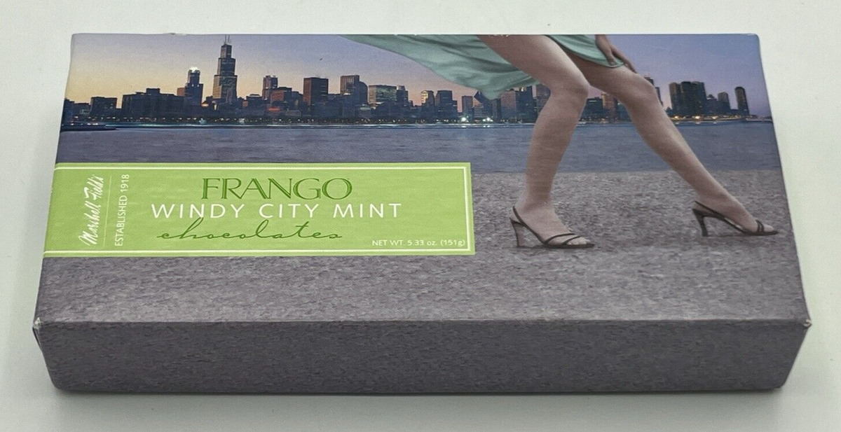 Marshall Fields Frango Mint Chocolates Chicago Skyline Sexy Woman