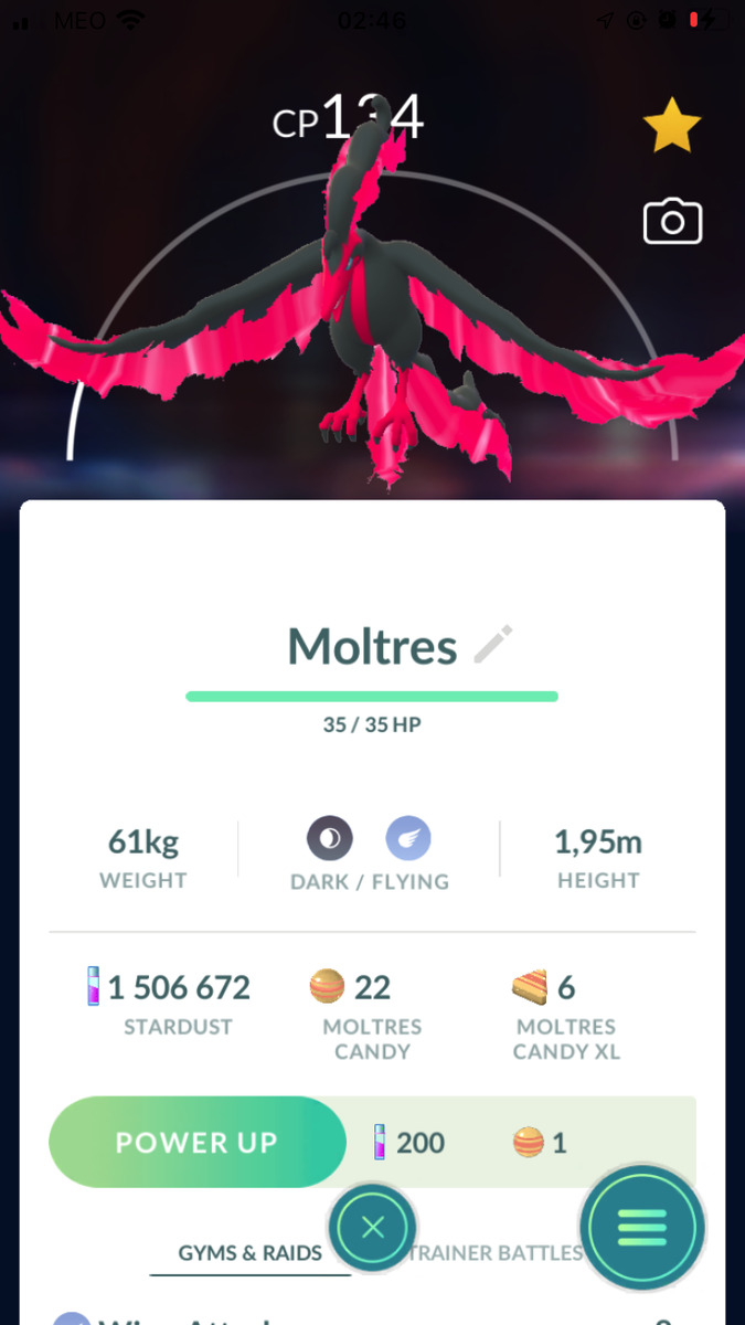 Used a lucky trade on this shiny moltres! : r/pokemongo