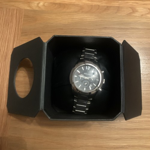 Police Mens Multi dial Quartz Watch Full Stainless Steel Model-13668j - Picture 5 of 7