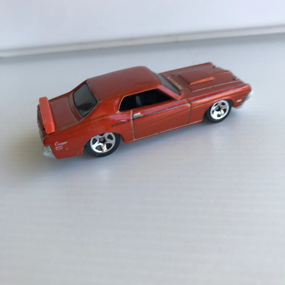 2009 Hot Wheels '69 Mercury Cougar Eliminator Orange Brown Malaysia - Image 2 of 4