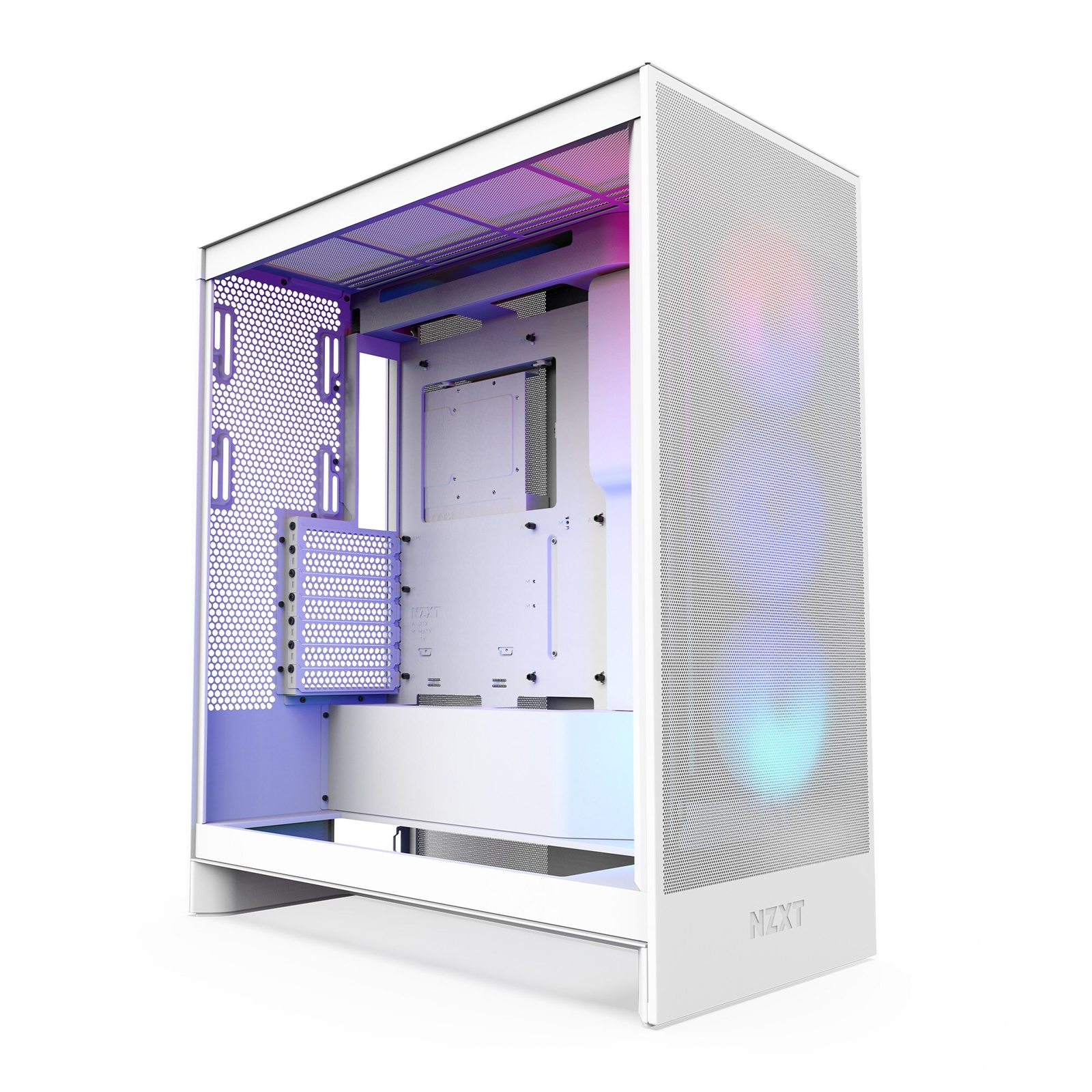 NZXT H7 Flow White RGB 2024 Midi-башня ATX Gaming Gehuse wei mit Glasfenster 6219000₽