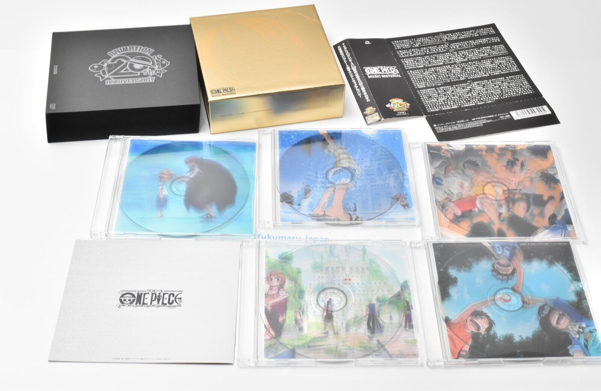 ONE PIECE MUSIC MATERIAL CD First Limited Edition 5 discs Box 2019