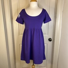 TCU Game Day NWT Dress Purple scoop neck Style Wm Large Made is USA CUTE 