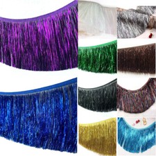 15CM Lace Tassel Trim Fringe Lace Latin Dance Costume Dress Stage DIY Craft