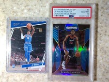 2019 Prizm Draft #4 PSA 10 De'andre Hunter Carolina Blue /30 & RJ BARRETT RC