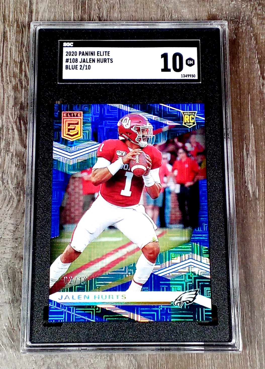 Jalen Hurts Panini Donruss Elite #108 Blue