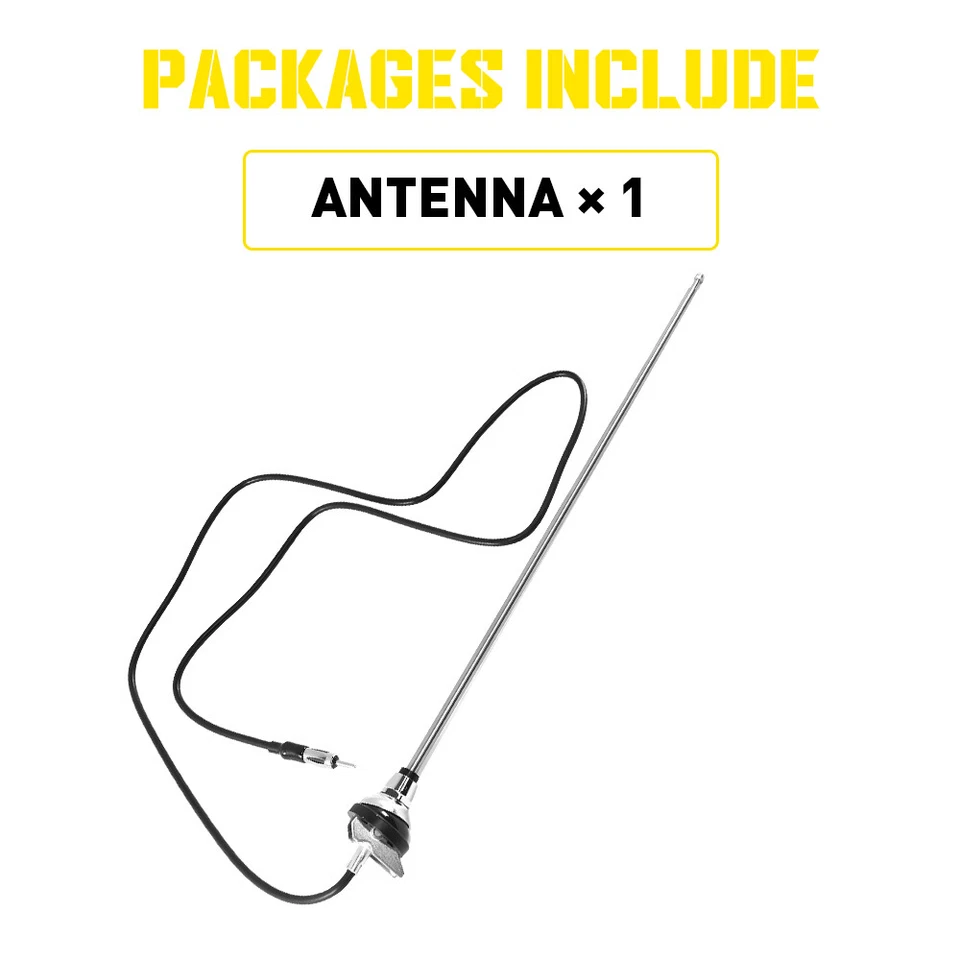 NUEVA 3 Secciones Retráctil Estilo Vintage AM/FM Coche Radio Antena Base Redonda EOOJ Foto 2 de 4