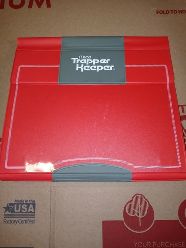 Mead Red Trapper Keeper magnetic flap - Picture 1 of 7