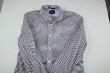 BEN SHERMAN MEN'S SIZE L MULTICOLOR CHECK LONG SLEEVE BUTTON UP SHIRT