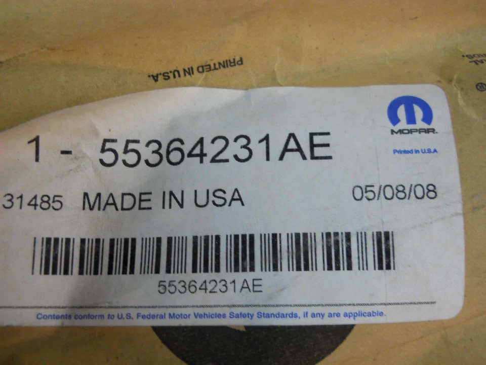 CINTURÓN INTERIOR PUERTA DELANTERA DODGE DURANGO LH RESISTENTE MOPAR 55364231AE 2004-2009 Foto 4 de 4