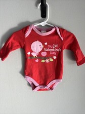 My First Valentine  s Day Bodysuit 0-3 Months EUC