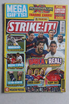 Panini Strike It! Magazine Issue 54 October November 2016 Football magazine only