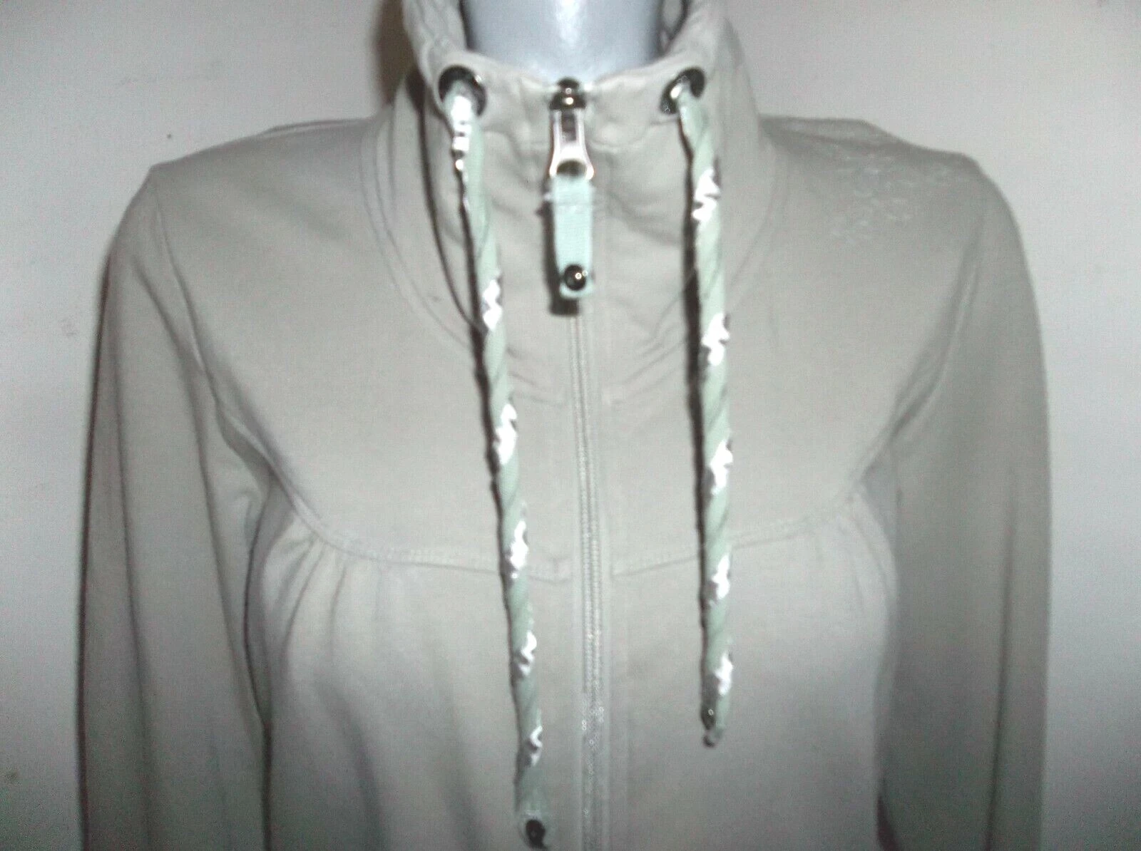 lole full zip pockets embroidered cotton/elastane jacket