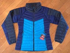 Columbia Powder Lite ll Full Zip Omni-Heat Jacket Women  s Medium Blue NEW 160