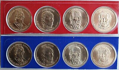 2011 Presidential Dollar 8 Uncirculated $1 Coins P and D US Mint Set
