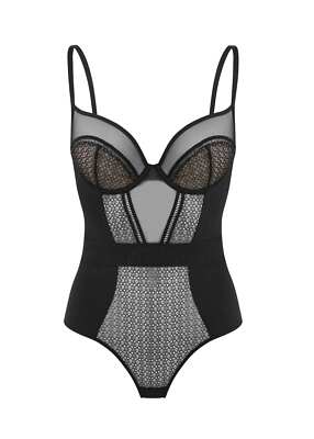 ''Top Qualiät'' Gossard sexy Graphic Luxe Bügel BH-Body schwarz