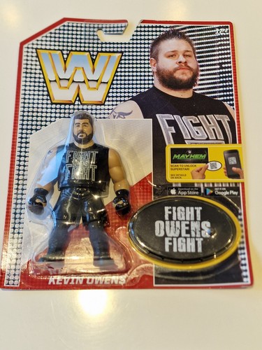 WWE MATTEL RETRO KEVIN OWENS CARDED WRESTLING ACTI...