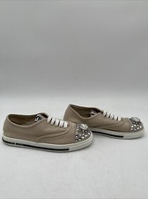 Women s Miu Miu, Gabardine Sneakers Beige Siz...
