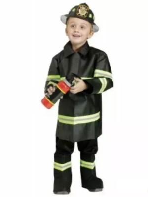 FUN WORLD FIREMAN TODDLER 12-24 MONTHS HALLOWEEN COSTUME, NEW