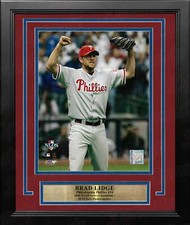 Brad Lidge 2008 Playoff Action Philadelphia Phillies 8x10 Framed Baseball Photo