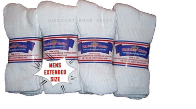 12 Pairs Mens Physicians Choice EXTENDED SIZE 13-15 Cotton Diabetic Crew Socks