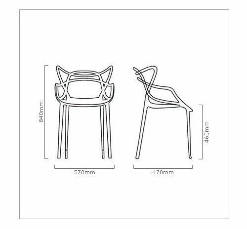 Set of 4 - Masters style Lounge Kitchen Dining Chair Retro Garden Outdoor Indoor - Image 2 of 4