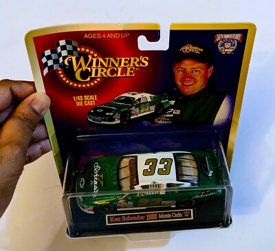 ミニカー #55 Monte Carlo Ken Schrader 1998 Winners Circle Nascar 1:43 Diecast 50th