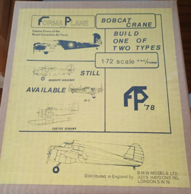 1:72 Bobcat Crane  FORMA PLANE mega selten Vacukit