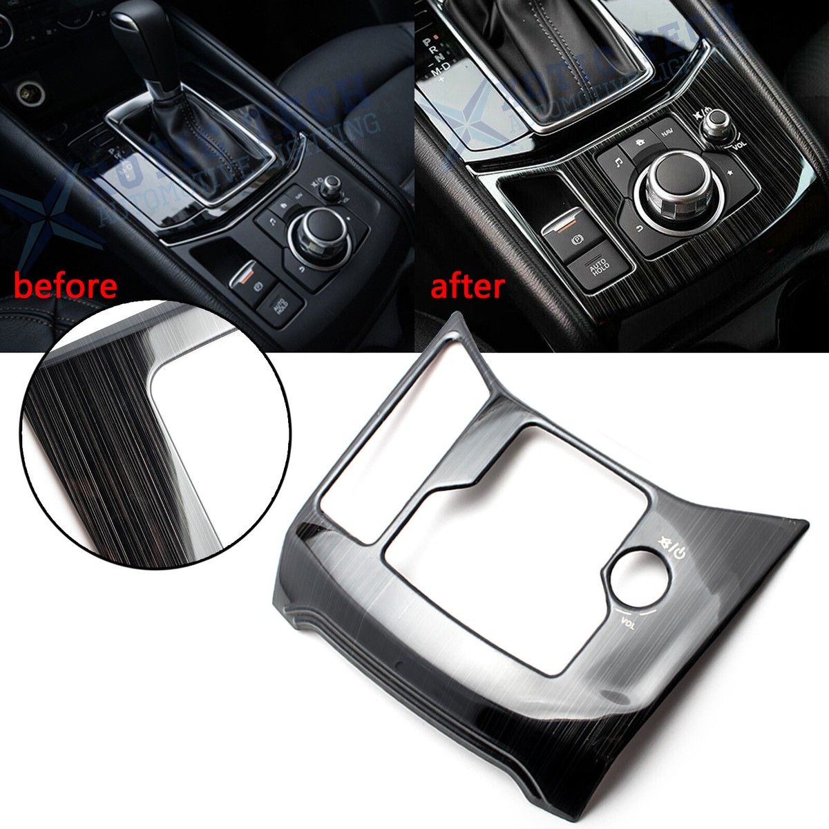 For Mazda CX-5 CX5 2017-2021 Gear Shift Console Panel Frame Cover