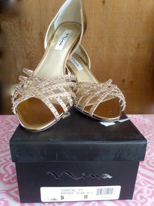 bronze colored heels