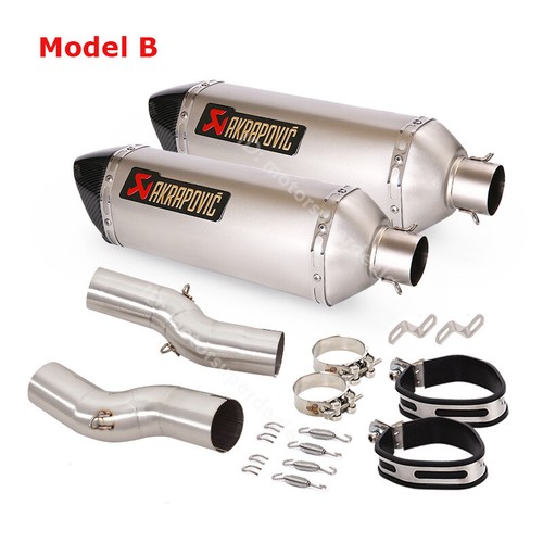For Suzuki Hayabusa GSX1300R 2023 2022 2021 Slip on Muffler Exhaust Pipe 470MM - Picture 7 of 10