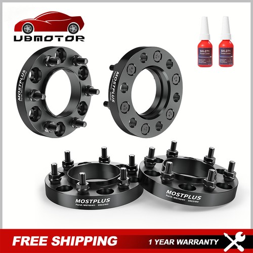 4x 1" 6x5.5" Wheel Spacers M12x1.5 For Toyota Chevy Colorado GMC