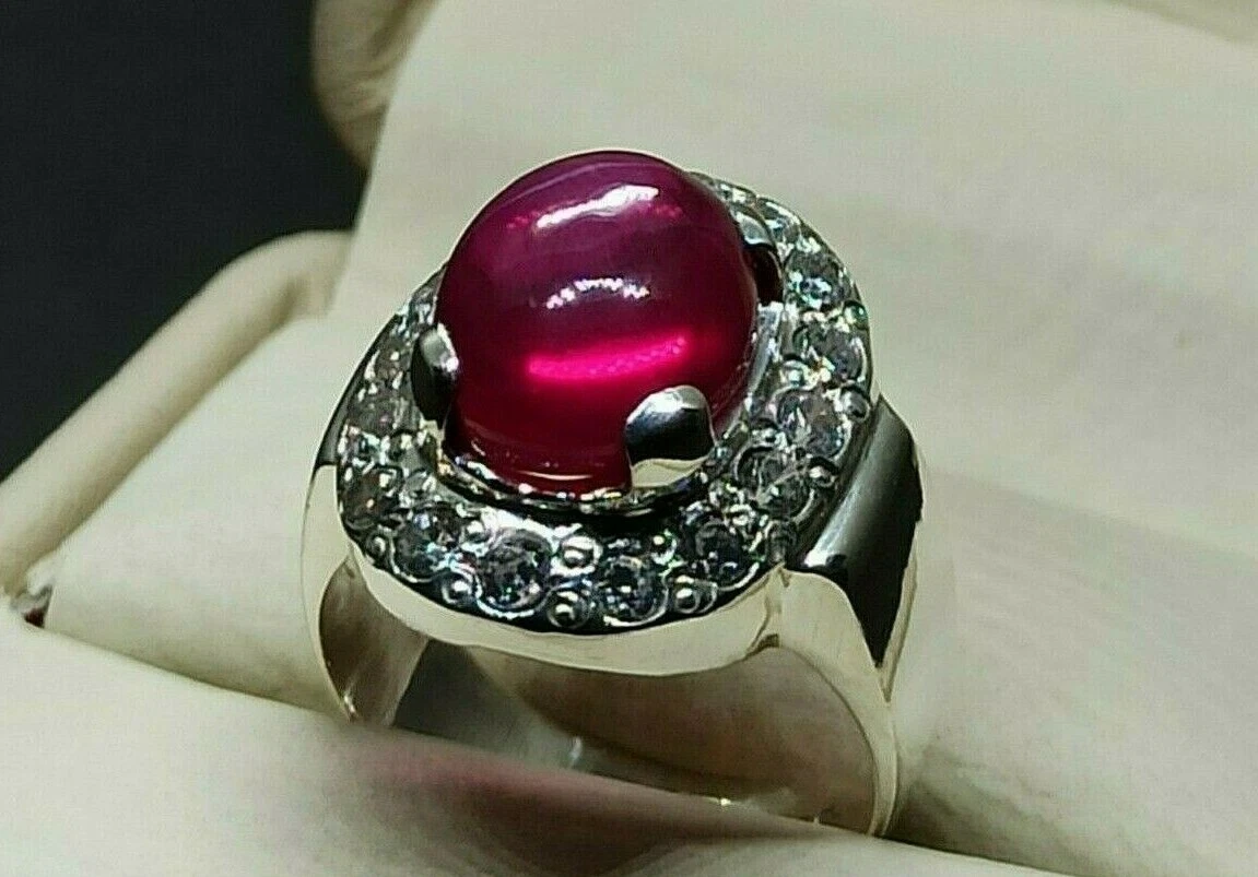 Deep red shop ruby ring