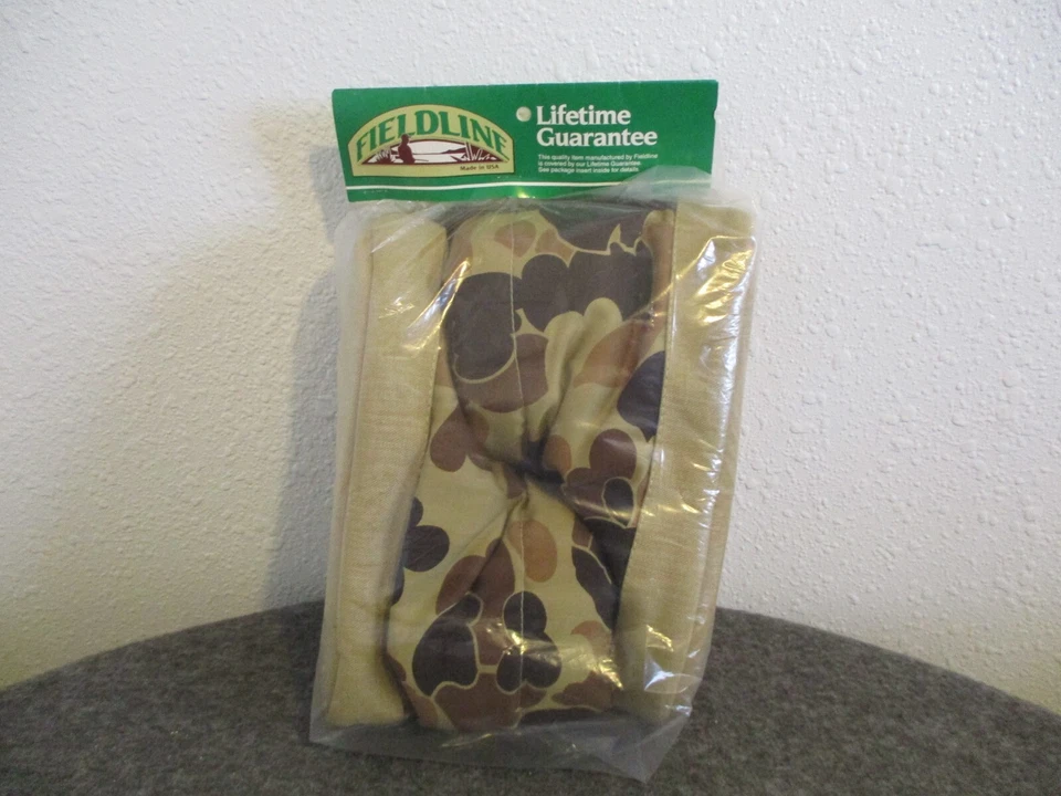 NOS VINTAGE FIELDLINE DUCK CAMO POLARGUARD THINSULATE BOOTIES sz 8-10 (UNOPENED) - Image 2 of 4