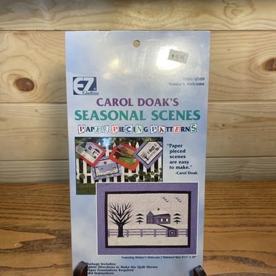 Carol Doak Seasonal Scenes Winter's Welcome Paper Piecing Quilt Pattern