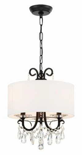 Crystorama Lighting Group 6623-CL-MWP Othello 3 Light 15"W - Gold - Picture 11 of 12