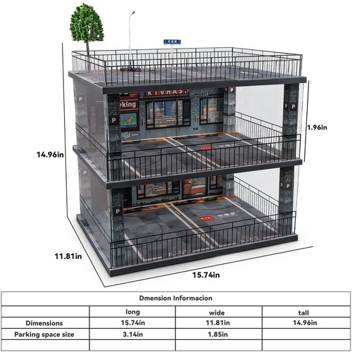 kivcmds 1:18 Scale Diecast Model Car Display Case Cabinet with USB Lights and... - Picture 6 of 6