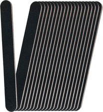 20 Pack 100/180 Grit Nail Files Black Professional Emery Boards Nail