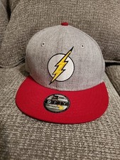 FLASH - DC  Original Youth Snapback Hat Cap Red Gray. The FLASH