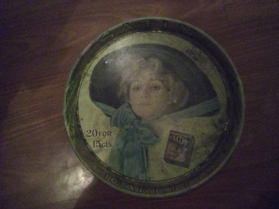 Satin beer tray Serving Satin Turkish Blend cigarette tray 20 for 15 cents