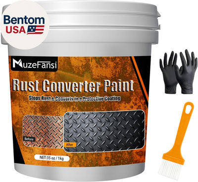 #ad Metal Paint Rust Converter and Metal Primer 34.8 Oz – Anti Rust Coating Rust Pa $37.68