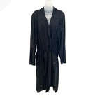 Torrid Black Sheer Duster Kimono Trench Coat Belted Long Sleeve Womens Size 4 4X