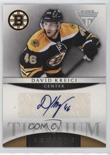 2011-12 Panini Titanium Titanium Reserve Auto David Krejci #21 Auto n8a