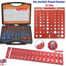 Imperial Inch & Metric Thread Gauge Set Nut & Bolt Thread Checker Identifier Box