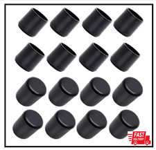 32Pcs 3/4 Anti-Slip Table Chair Leg Tips PVC Rubber Caps Floor Protectors - Blac