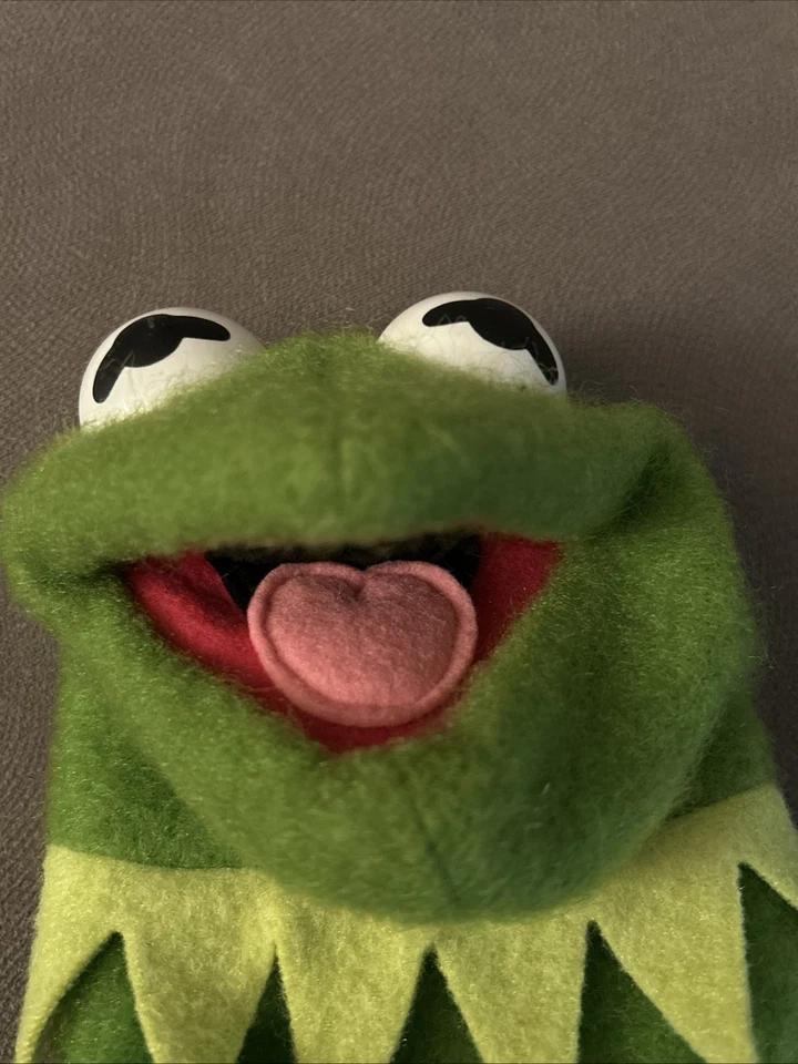 Marioneta de mano Fisher Price Jim Henson Muppets Kermit The Frog 1978 vintage excelente estado Foto 3 de 4